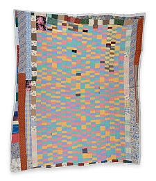 Annie Mae Young - "One Patch"—stacked rectangles with pieced borders - Master Image