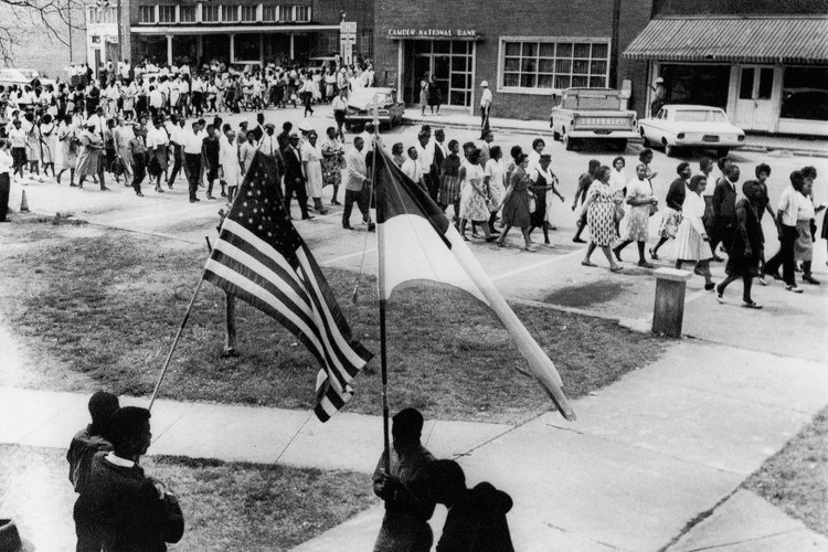 March to the courthouse in Camden, Ala