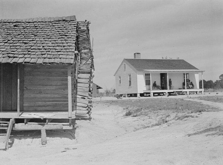 old house and new home