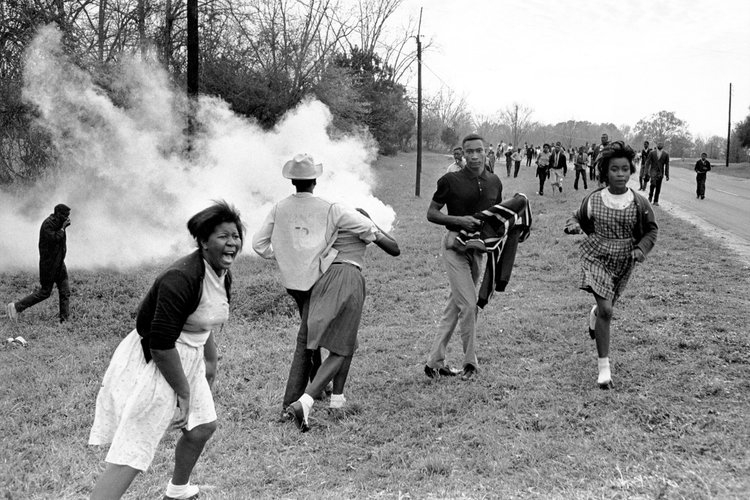 Smoke bombs in Camden, Ala